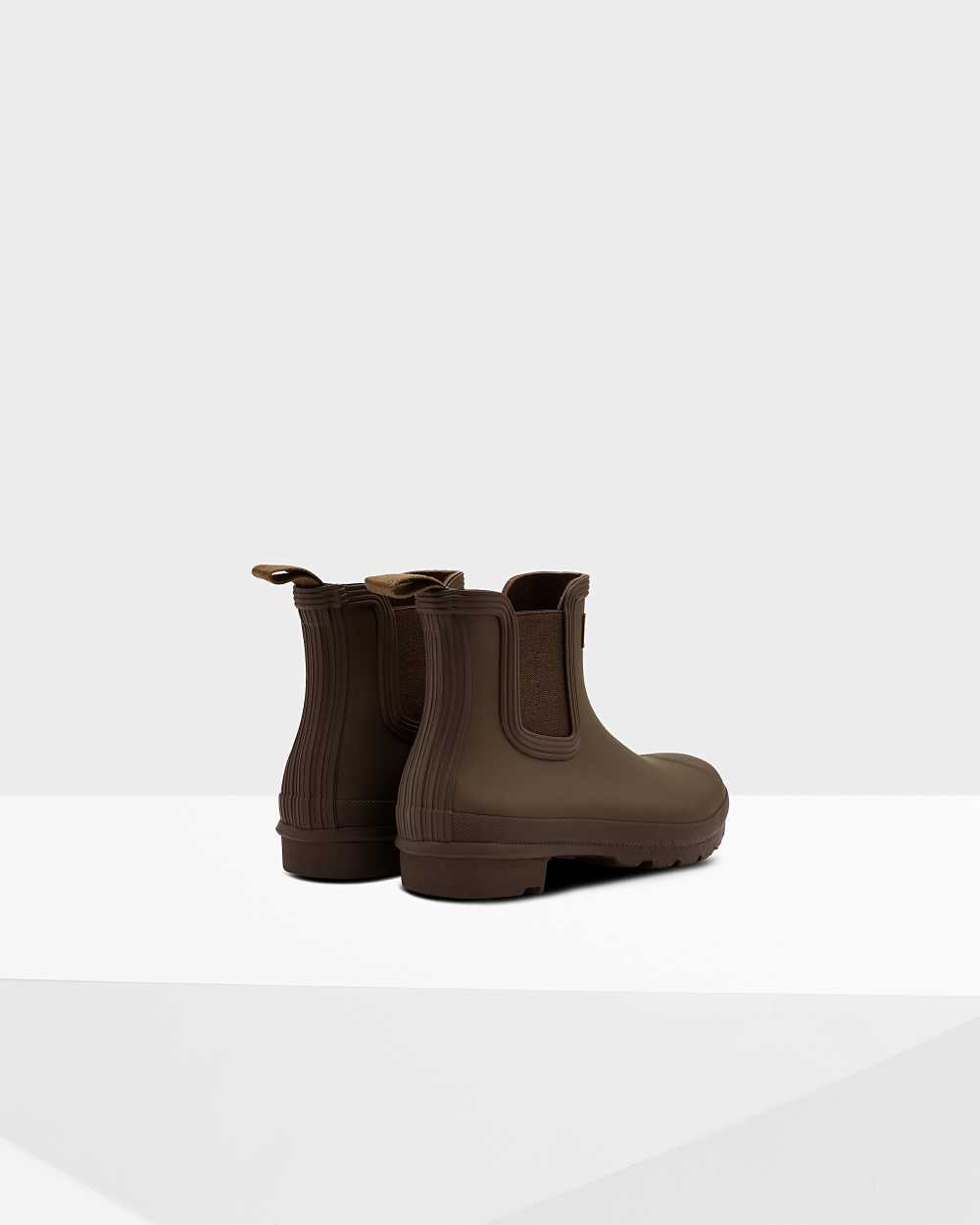 Hunter Original Women's Chelsea Boots NZ-20710Q Olive
